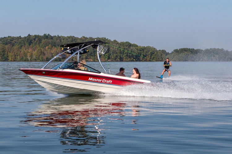 man wakeboarding from mt2 wakeboard tower