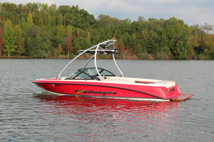 mt2 wakeboard tower on boat