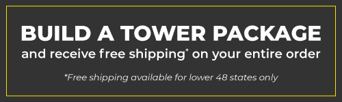 free shipping on tower packages promo graphic